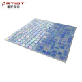 glazed mosaic floor tiles mixed blue glossy ceramic mosaic swimming pool tiles